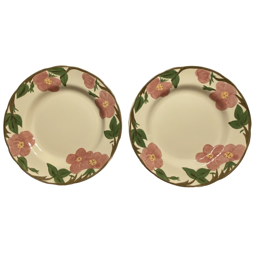 Franciscan Desert Rose Dinner Plates 10 7/8" Made in China‎ Set of 2 EUC